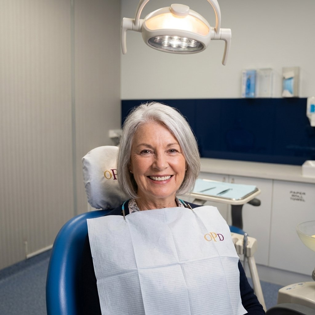 Patient smile Oak Park Dental Clinic